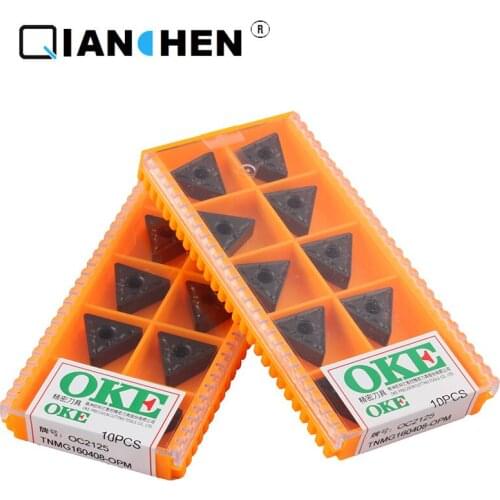 Original quality OKE 10pcs/lot high precision high performance high strength CNC TNMG160408-OPM OC2125 industry carbide inserts