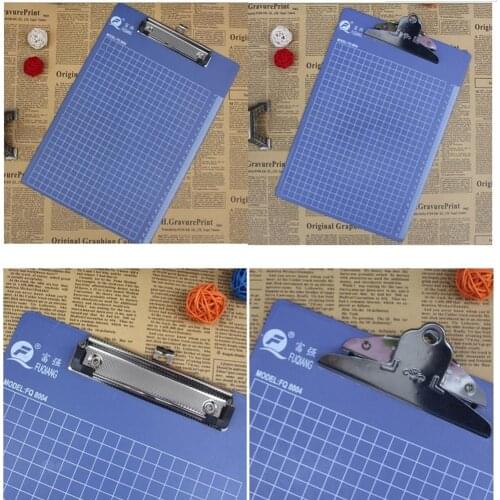 1PC A4/A5/A6 Writing Clipboard Plastic Office File Clip Accessories Clipboard Metal Clip Office Stationery Butterfly School Q7R1