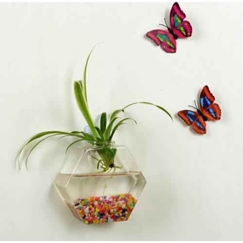 Hanging Plant Flower Glass Vase Terrarium Wall Fish Tank Aquarium Decor Home Decor Hanging Vases