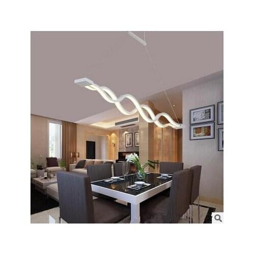 LED 21W-30W pendant lights Restaurant Study Individuality Creative Art Corridor Wavy Pendant Lamps 85-265V