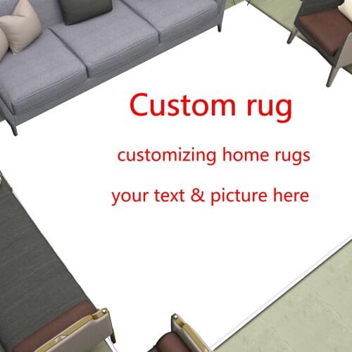 Custom Area Rugs Large Anti-slip Doormat Printed Your Design Picture Photo Customized Carpet for Bath Living Room Bedroom Decor