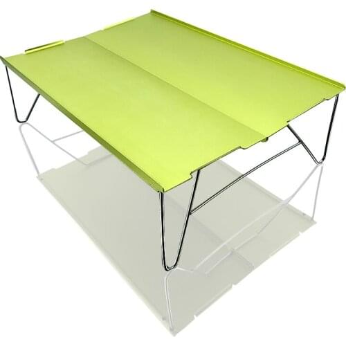 Portable Outdoor Mini Folding Table Aluminum Alloy Collapsible Desk for Barbecue Camping Mountaineering