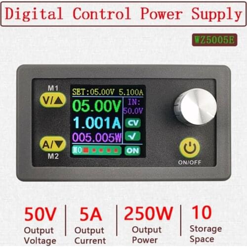 DC-DC-Buck Converter CC CV 50V 5A Power Module Adjustable Regulated laboratory power supply Voltmeter USB RS485 Communication