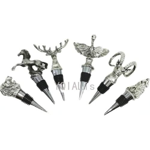 5 Style Swan Pterosaur Grape Antelope Head Zinc Alloy Grape Red Wine Stopper Save Plug Champagne Bottle Cap Toucan Wine Cover