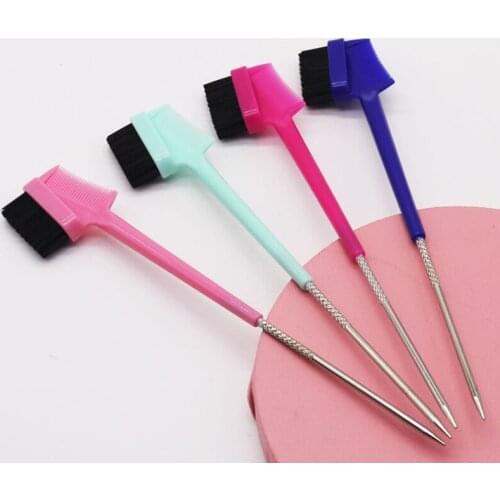 Steel Pin Tail Hair Brush Edge Control Hair Comb Beauty Makeup Tool Lightweight