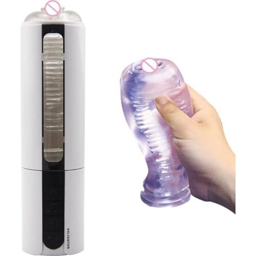 Handsfree Auto Suck Smart Heating Masturbating Cup Induced Vibration artificial vagina sucking Sex Toys For Man masturbation cup