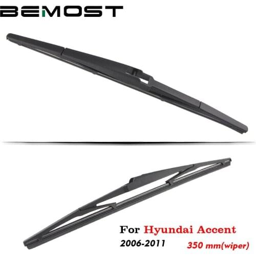 BEMOST Car Rear Windshield Wiper Arm Blades Brushes For Hyundai Accent 2006-2011 350MM Back Windscreen Auto Styling Accessories