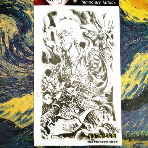 SHNAPIGN Chinese general Flash Sticker 12*20cm Waterproof Harajuku Henna Beauty Summer Style Temporary Body Art FREE SHIPPING