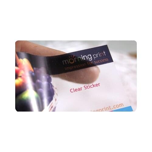 UV Protected Screen Printing Die Cut transparent label sticker clear label sticker suppliers ---PX8041