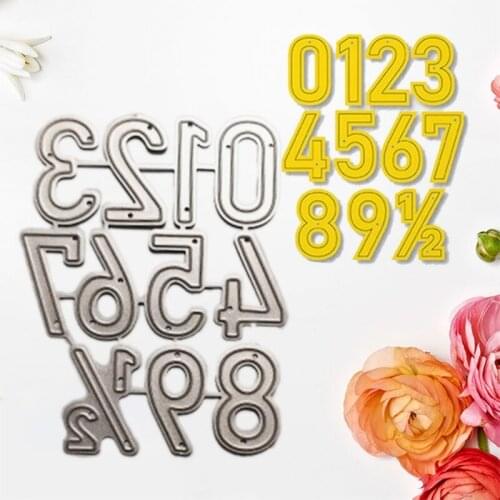 1 Set Number Metal Cutting Dies Stencil DIY Scrapbooking Album Paper Card Template Mold Embossing Craft Decoration