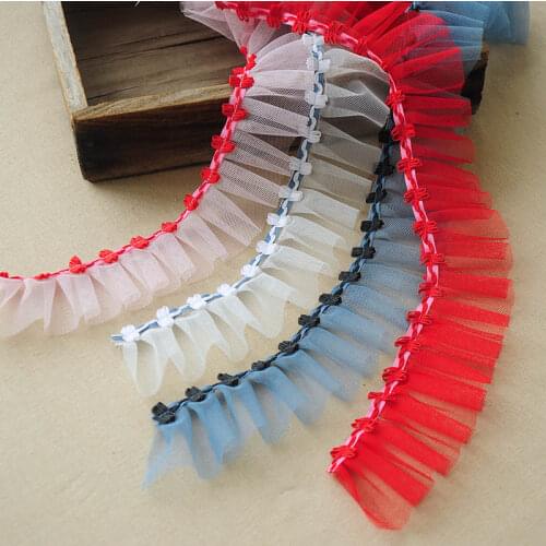 1M Latest Lace Fabric Sewing Accessories Lace Ribbon 5cm Mesh Lace Trims Embroidery Laces For Clothes Ribbons Dress dentelle ZA2