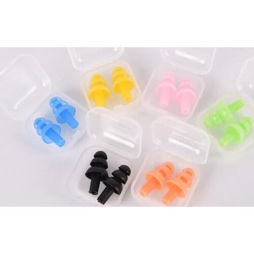 1 Pair Silicone Ear Plugs Anti Noise Snore Earplugs Comfortable Swimming Ear Plug