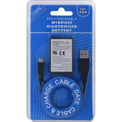 10pcs 3.7V 2000mAh Rechargeable Li-Ion Batteries for Sony PlayStation4 Wireless Controller PS4 KCR1410