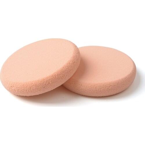 2pcs Esponja Maquiagem Cheap Big Round Facial Cleaning Makeup Sponge Blending Cosmetic Beauty Sponge Powder Puff For Women Girls