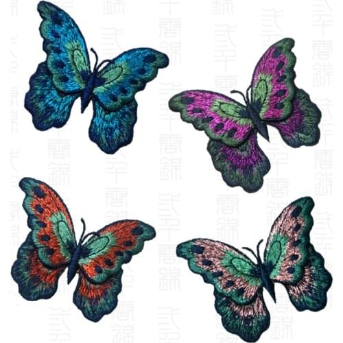 3D Butterfly Patches For Clothing Quality Heat Transfers Stickers For Jeans A-Level Washable Appliques Garments DIY Badges