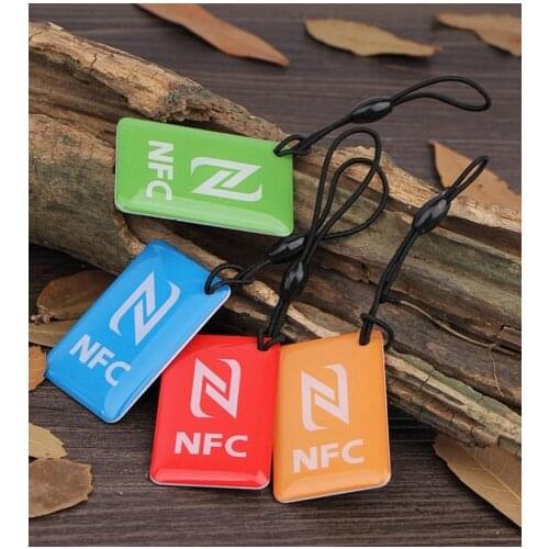 4 pcs/lot) NFC Tags Ntag216 868 bytes 13.56mhz RFID Smart Key Card Label for All NFC android Phone