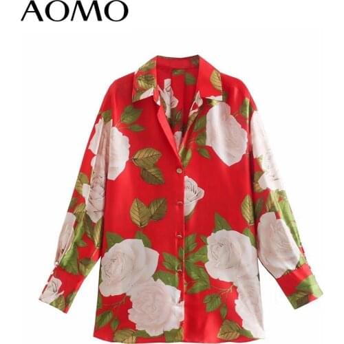 Женские рубашки с принтом AOMO China At AliExpress