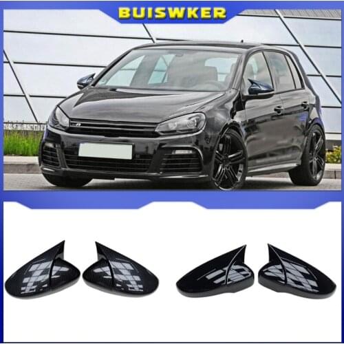 For Scirocco PASSAT Beetle 2009-2018 Black Door Side Wing Rearview Mirror Ox Horn Cover Cap Car Accessories