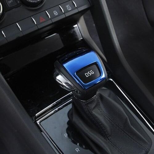 ABS Auto Stainless Steel Gear Decorative Cover Shift Trim Stickers For Skoda Kodiaq 2017-2019 Kodiaq GT Interior Car Accessories