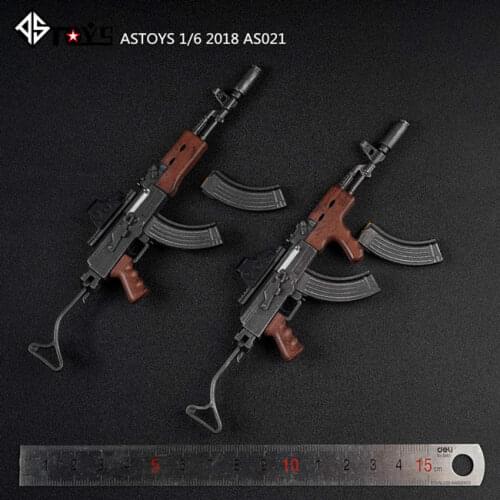 1/6 of the Action Figures Model ASTOYS AS021 AK47 AKM Russian weapons Model Wood color version