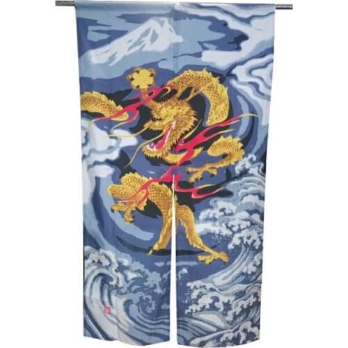 Customized Accept) Korea/Japan/China Sushi Restaurant Kitchen Hanging Doorway Split Cloth Curtain-Dragon(85x150cm)