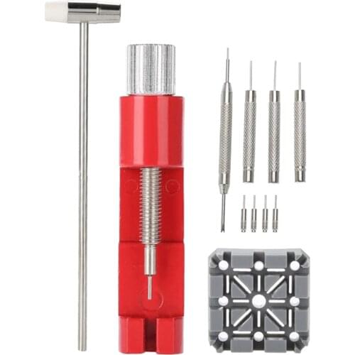11X PRO WATCH REPAIR TOOLS ADJUSTABLE LINK REMOVER HAMMER SPRING BARS PINS TOOL