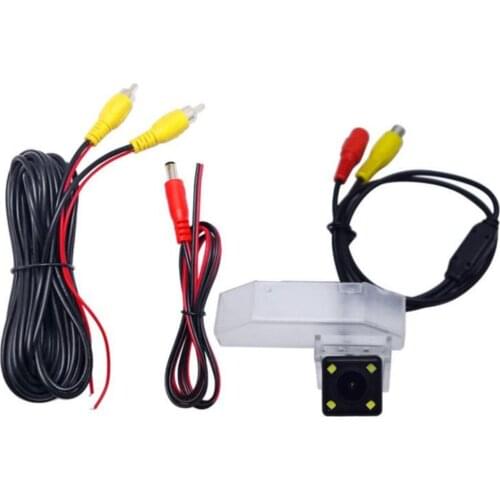 JanDeNing HD CCD Car Rear View Parking/ OEM License Plate Light Camera With 4 LED Lights For Mazda6/M6 Mazda RX-8