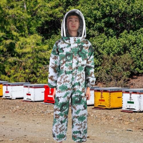 2020 New High Quality Beekeeper Suit Protective Clothing Double Zippers Jacket Protective Bee Suits Beekeeper Smock Supplies