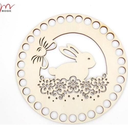 20 pcs round base 15 CM 5.9" 17cm 6.7" hare rabbit Easter bottom to basket crocheting circle crochet