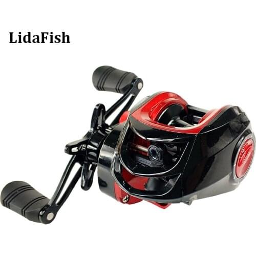 LIDAFISH Brand 17+1BB Baitcasting Reel Metal Spool 7.2:1 High Speed Magnetic Brake System Ultralight Fishing Wheel