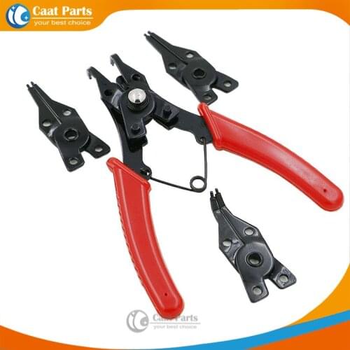 4 in 1 Multifunction Retaining Ring Pliers Circlip Pliers Removable Spring Clamp, High quality
