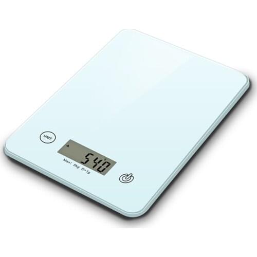 Creative Tempered Glass Kitchen Scales Mini LCD Digital Display Electronic Food Scale DIY Cake Baking Scale Measuring Tools