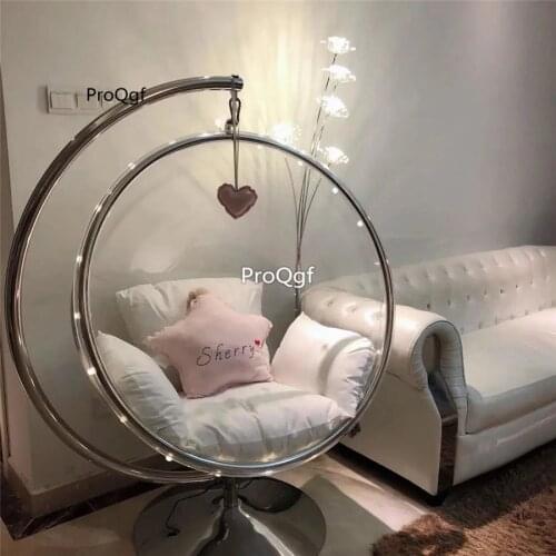 Prodgf 1 Set transparent ins Hanging Swing Bubble Chair (no shelf, if need add money)
