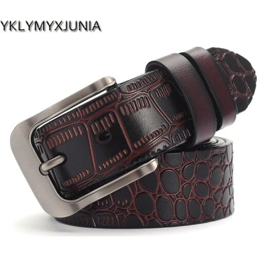 2019 Fashion Male Genuine Leather Belt PIN Needle Agio Men Brand Belt Male Leather 110-120cm Correa masculino Ceinture hommes