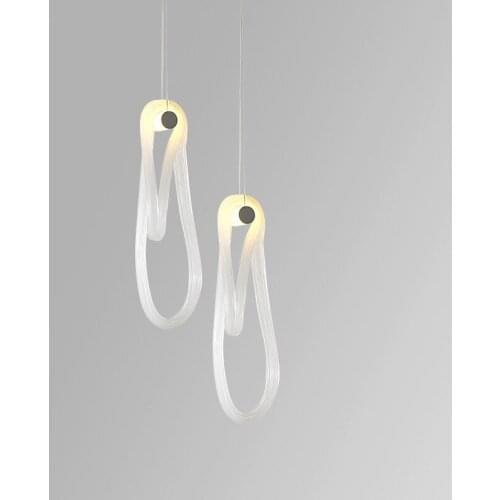 Light luxury chandelier hotel sales office shop duplex building restaurant bar creative decorative glass chandelier