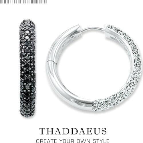 Hinged Hoop Creole Pave Earring,Europe Style Glam Fashion Good Jewerly For Women,2017 Brand New Gift In 925 Sterling Silver