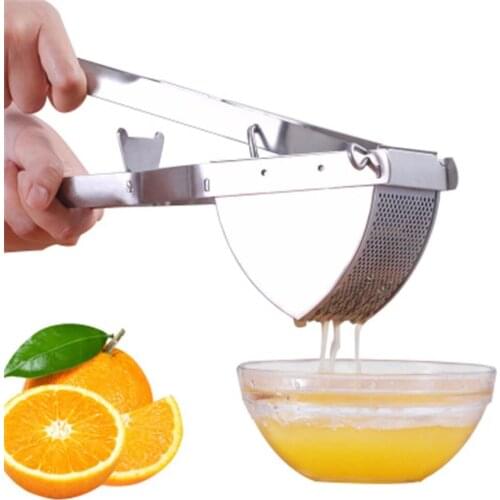 Potato Masher Durable Manual Juicer Stainless Steel Easy Cleaning Potato Ricer Baby Food Supplement Squeezer for Household Ricer