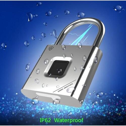 USB rechargeable quick unlock / easy to carry Smart fingerprint padlock keyless USB fingerprint identification lock luggage lock