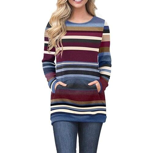 Women Solid Casual Slim Hoodie Sweatshirt Clothes Female 2018 Autumn Striped Print Elegant streetwear Outwear Hoodies Pullovers