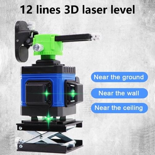 12 line Laser Level Green Laser Pointer Construction Laser Leaser Laser Level Outdor Cross Level Laser Prism Level Laser Guide