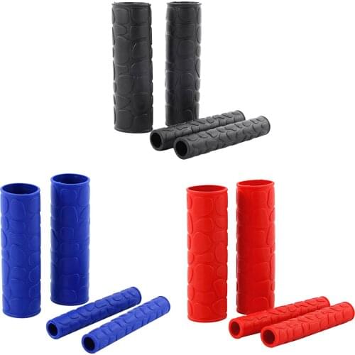 2 Pairs Universal Motorcycle Handlebar Grip Brake Clutches Lever Cover Protector Soft Rubber Bar Brake Handle Silicone Sleeve