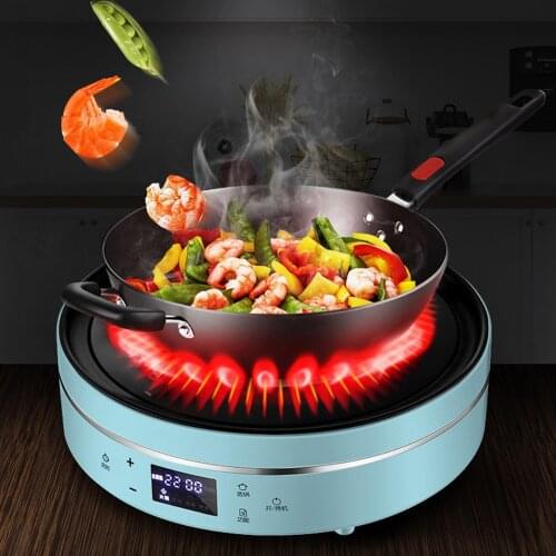2200W Household Electric Ceramic Stove Oven Cooker Electric Ceramic Stove High Efficiency Safety Touch Button Ceramic Oven