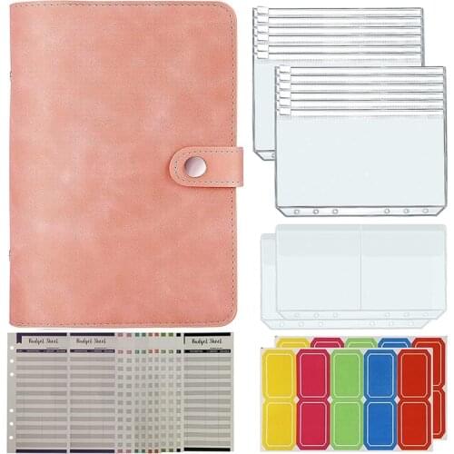29PCS A6 Budget Planner Organizer Budget Binder with Cash Envelopes,Money Saving Binder with Pouches