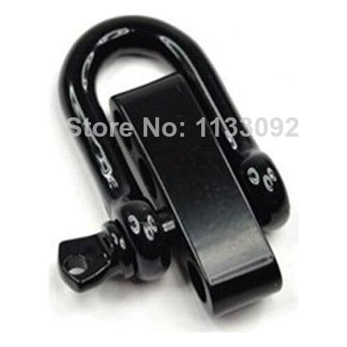 30pcs/lotfree ship High Quality Black adjustable D stainless steel shackle for paracord bracelets 550 paracord bracelets
