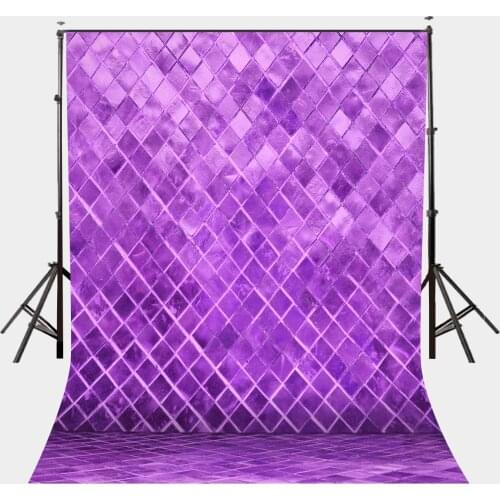 5x7ft Ultra Violet Color Backdrop Diamond Blocks Photography Background for Photo Shoot Background Photography Studio Props