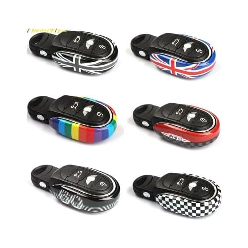 Auto Styling Alloy Key Case Cover Chain Union Jack fit for MIN MI F54 F55 F56 F57F60 Clubman Countryman Car Accessories KeyChain