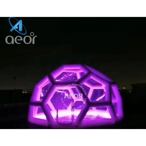 Free Shipping Airtight Football Tent Resort Hotel Yurt Bubble Luxury Inflatable Bubble Tent for Family Outdoor Camping Tent