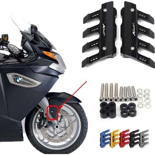 With Logo For BMW K1300GT 1300S Motorcycle Mudguard Front Fork Protector Guard Block Front Fender Anti-fall Slider Accessories