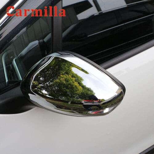 Carmilla 2Pcs Side Car Rearview Mirror Protector Cover Trim Fit for Peugeot 301 2014 2015 2016 2017 2018 2019 Accessories