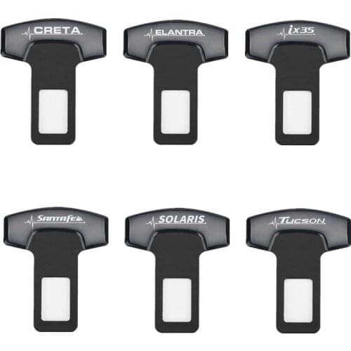 For Hyundai Solaris ix35 i20 i30 i40 Tucson CRETA Santa fe Car Belt Buckles Car Seat Safty Belt Alarm Canceler Stopper 1pcs
